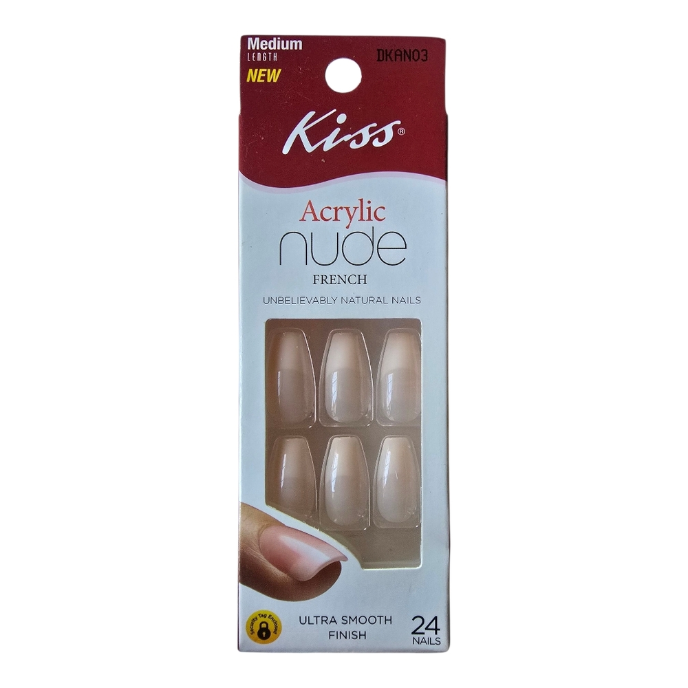 Kiss Acrylic Nude French Nails